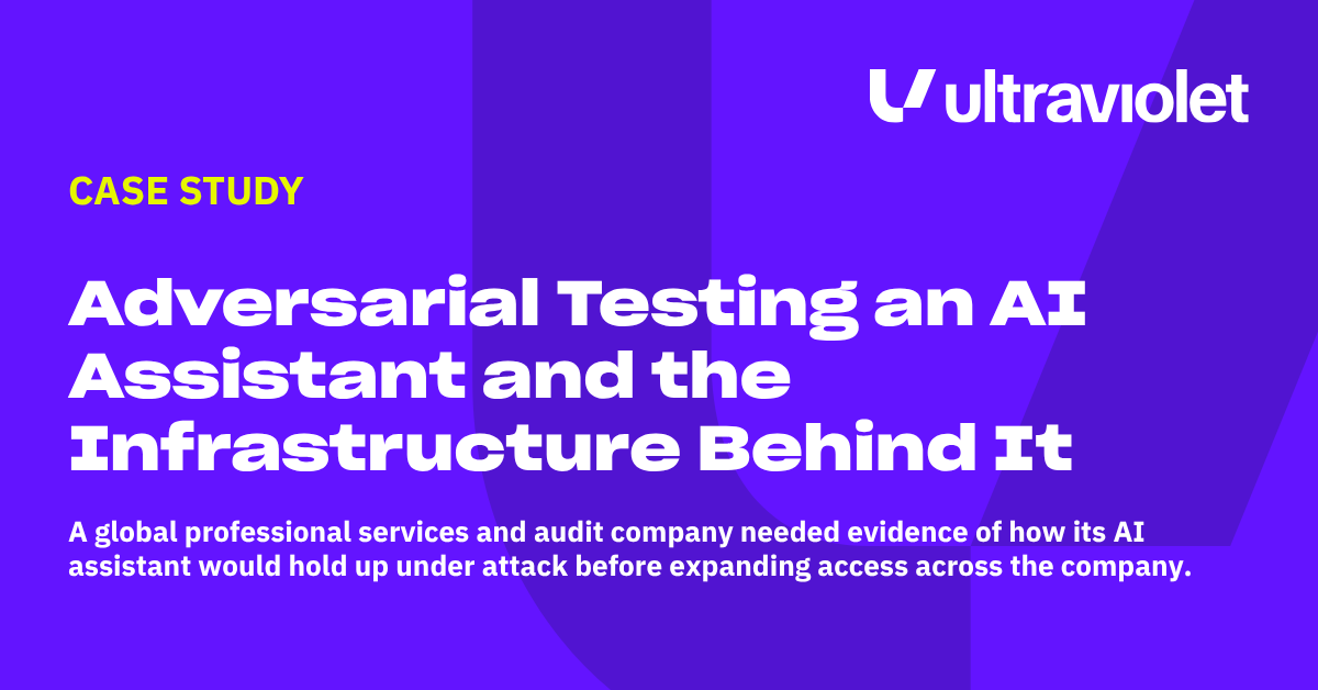 Adversarial Testing an AI Assistant and the Infrastructure Behind It